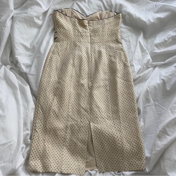 Nanette Lepore | Y2K Embroidered Polka Dot Wiggle Dress - Picture 4 of 5